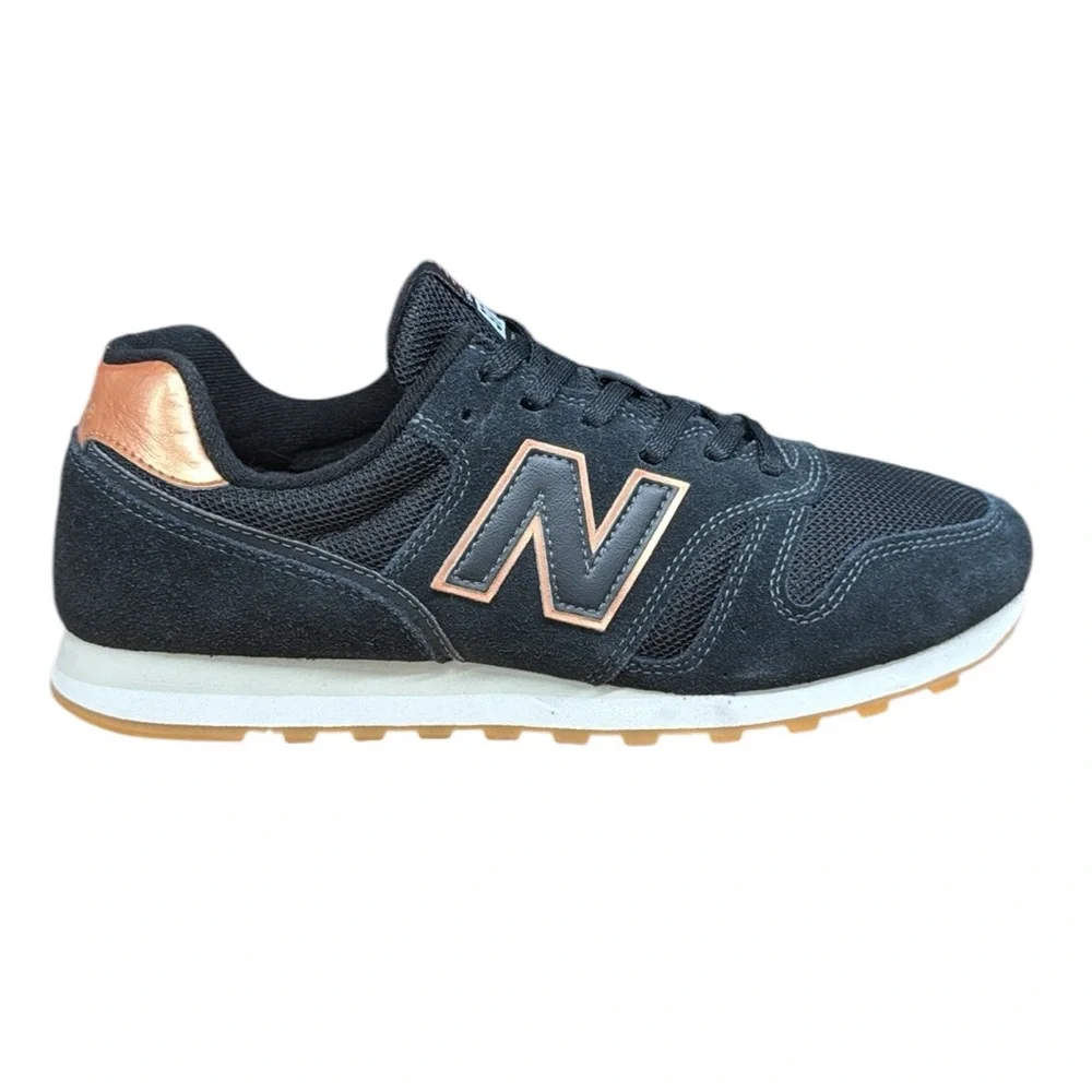 New Balance 373 Black Gold #XWL373CE2 Women's Trainers Running Sneakers Shoes 10